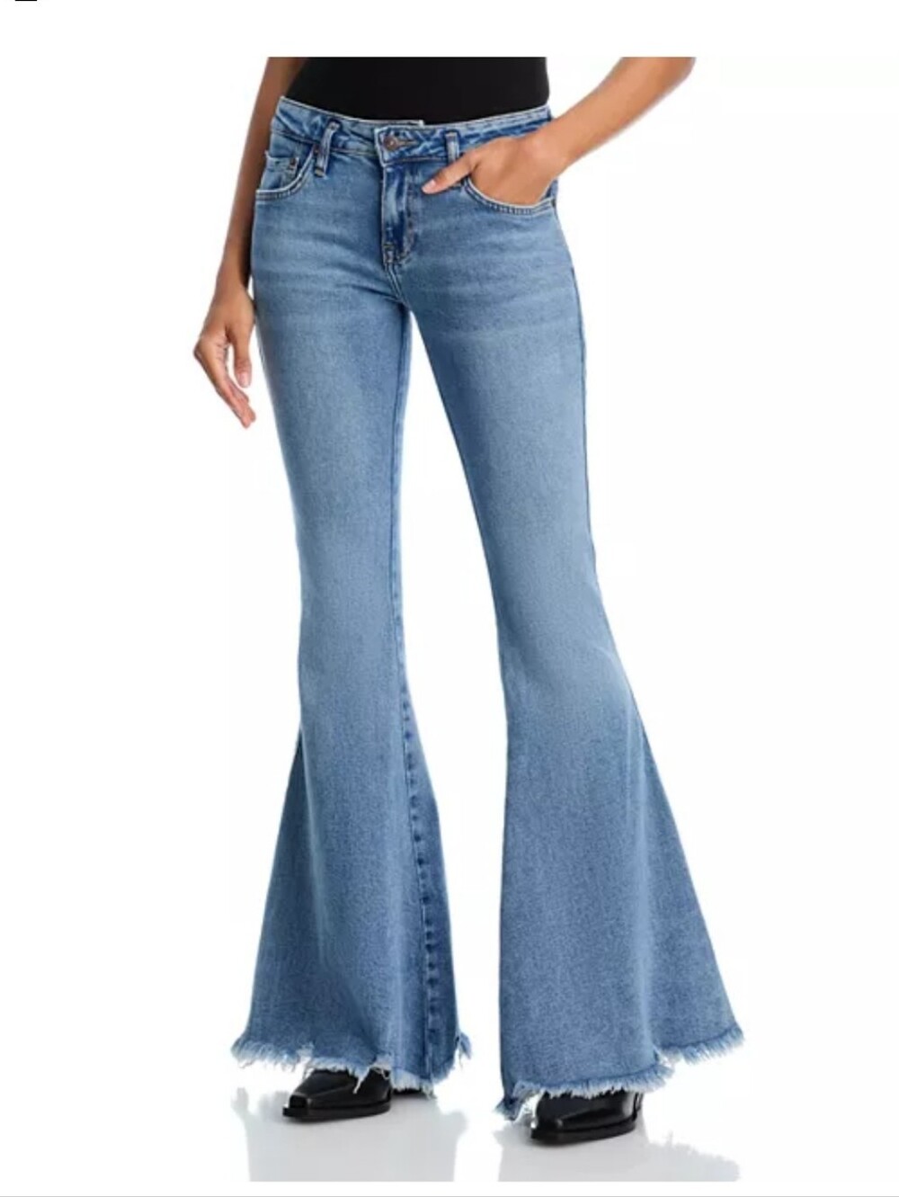 NWT We The Free Women Emre Flare Jeans In Poppy Blue Size 27
